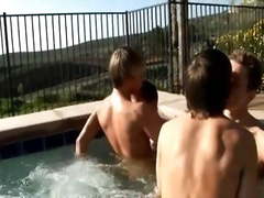 Cute Twinks Playing and Fucking after Poolparty