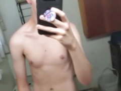 Hot Blonde in Mirror