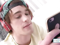 Twink Charles N Touches Himself And Cums Watching Porn