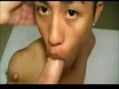 Thai Twink enjoys White Cock's Pounding