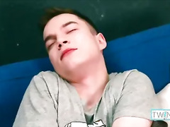 Cock Hungry Teen Ethan Makes Himself Shoot A Sticky Cum Load