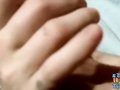 Tattooed young straight thug solo masturbates and cums